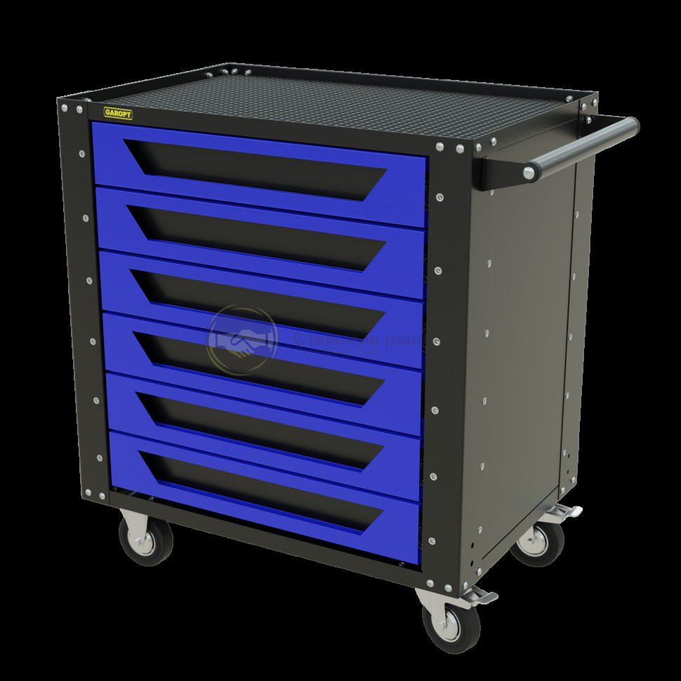 Тележка инструментальная Garopt серия Low-cost 6 ящиков синяя